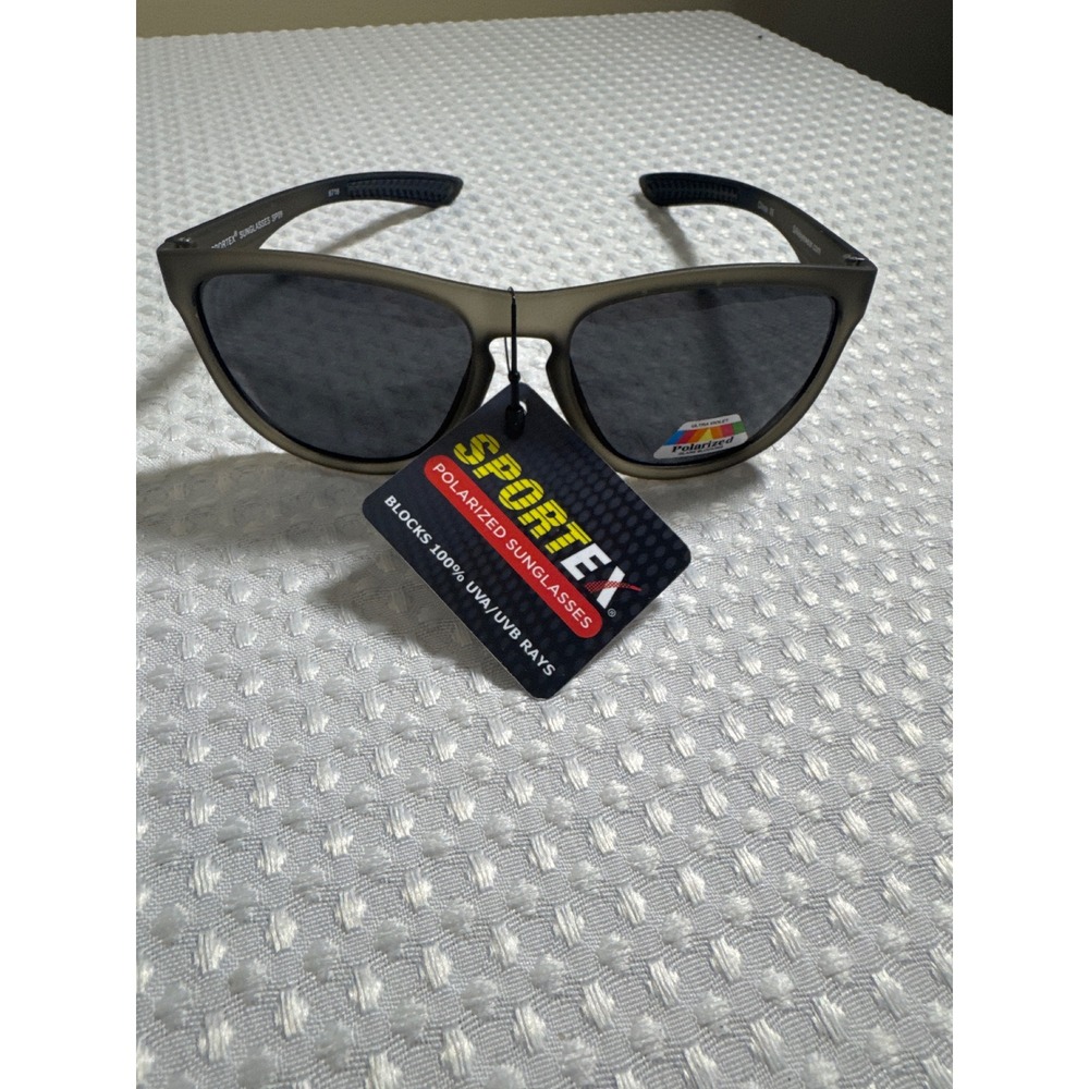 Sportex Sunglasses Unisex OS SP09 6716 Matte Grey Polarized‎ NEW
